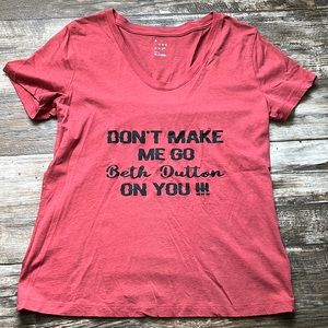 Cute Soft Beth Dutton tShirt size small